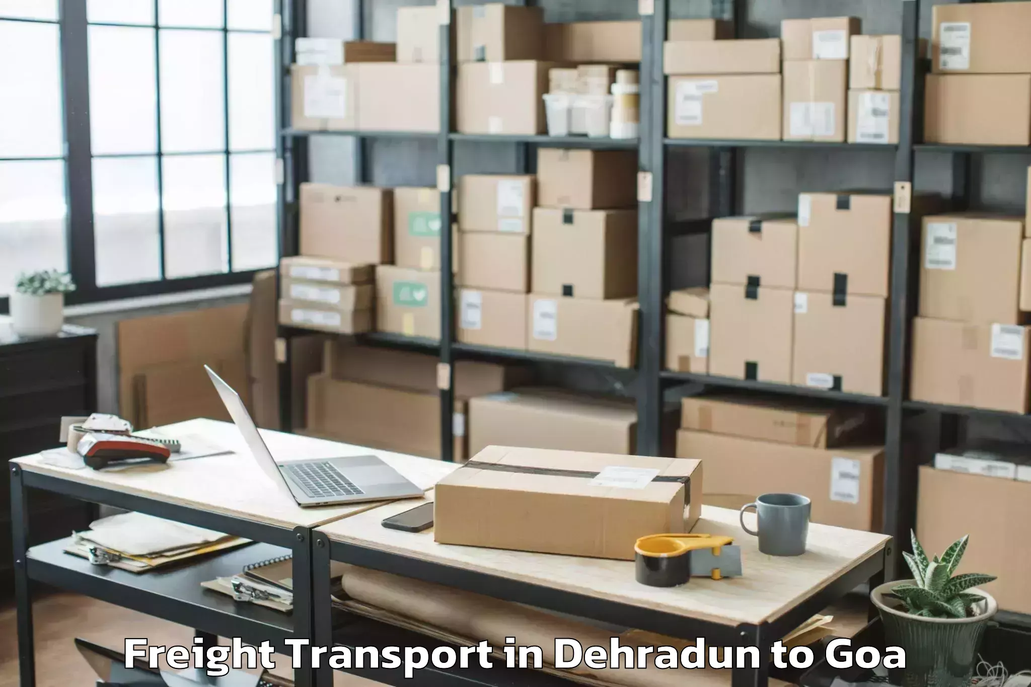 Professional Dehradun to Saligao Freight Transport